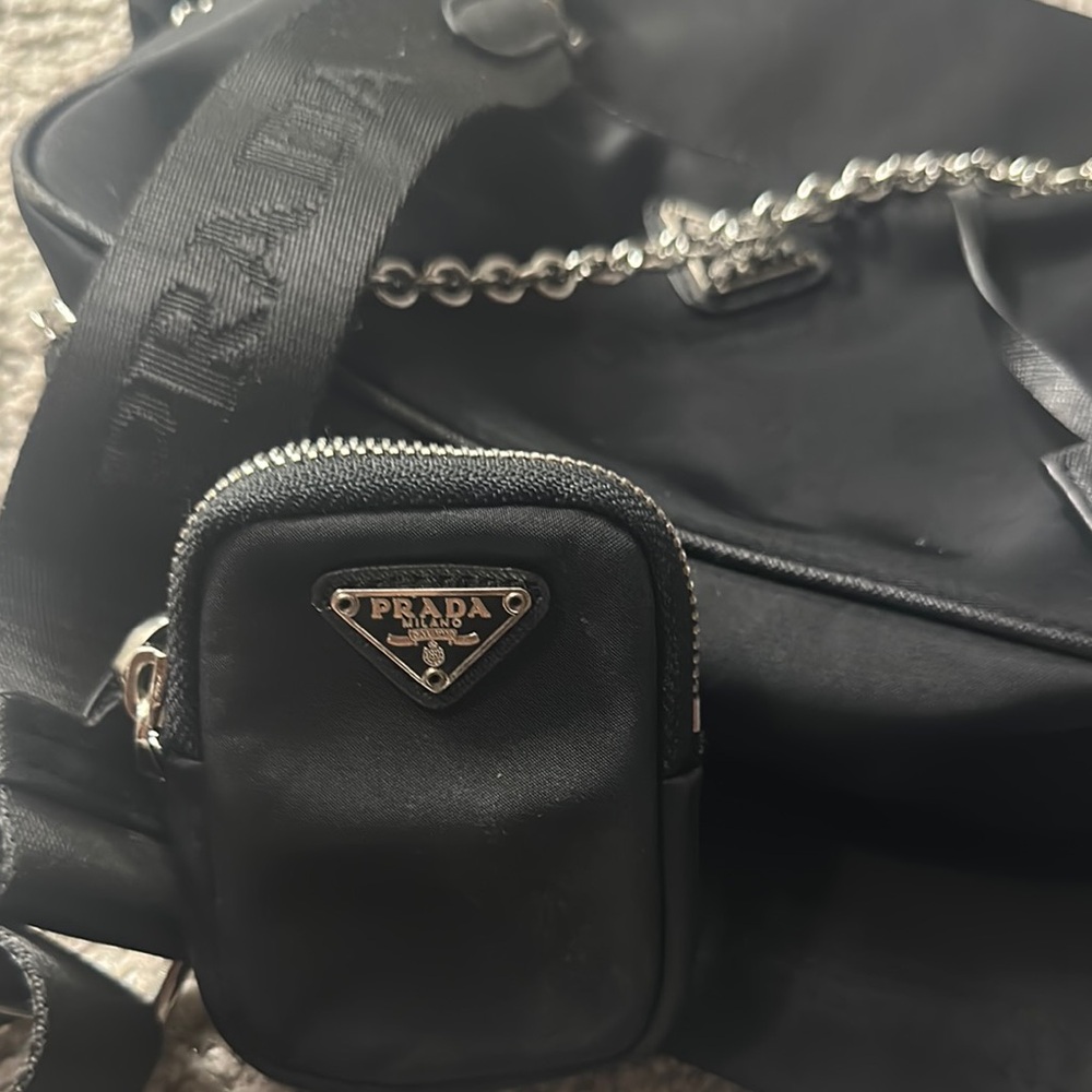 Prada Black Nylon Crossbody Bag